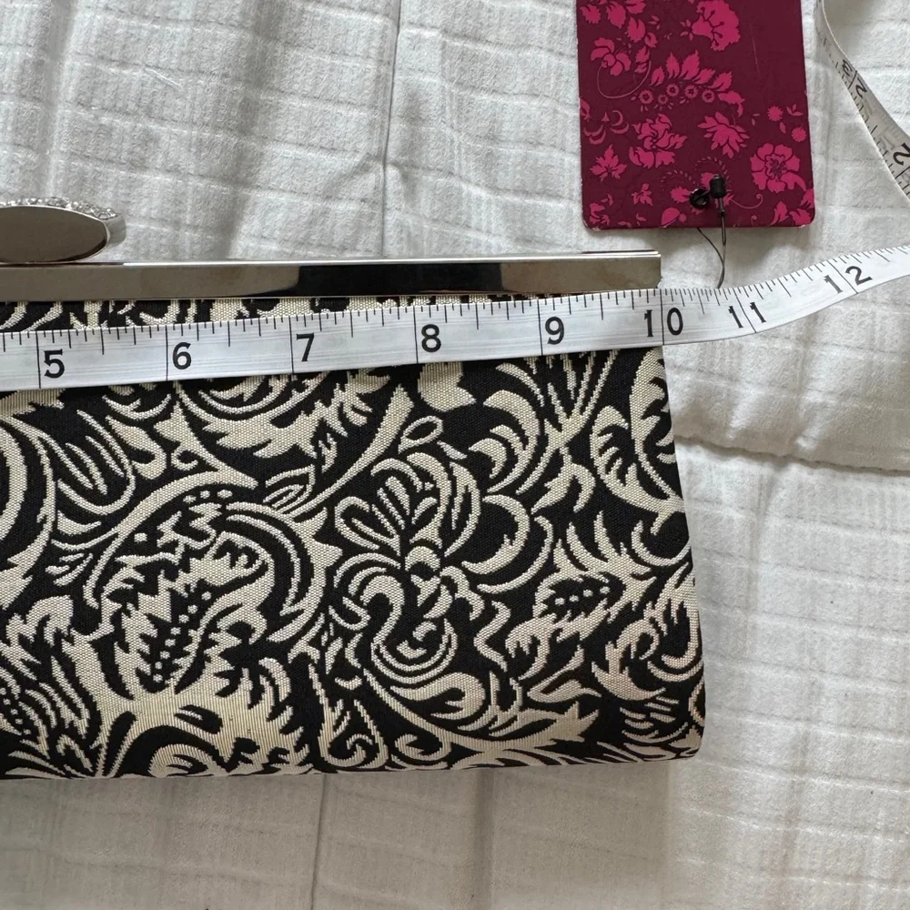 Lulu Townsend black and gold clutch purse - Picture 4 of 6